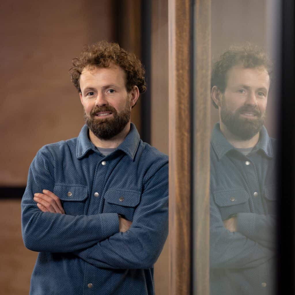 Een close-up van een man